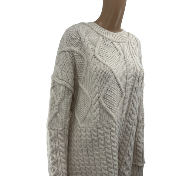 Free People ‘Leslie’ cable knit oversized sweater. - Picture 6 of 12